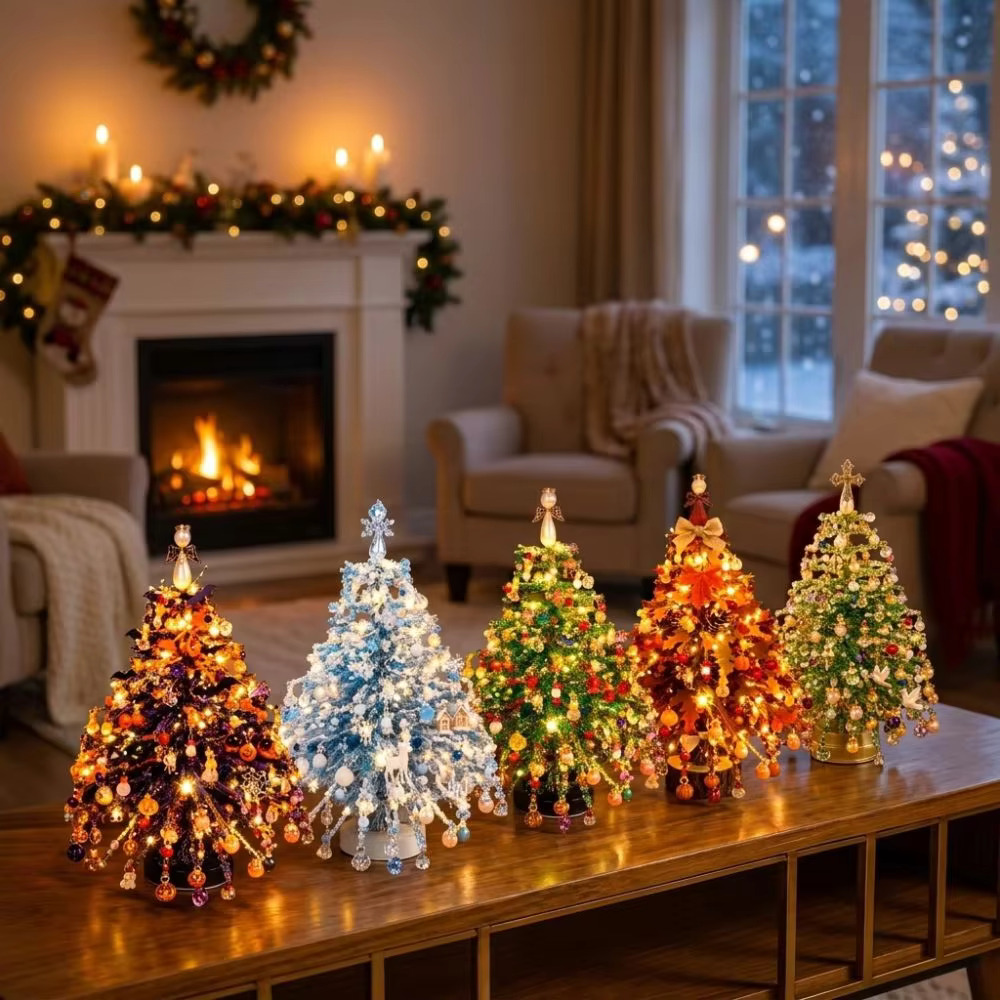 Home Decor Xmas Tree - Kendin Yap Noel Ağacı Boncuk Seti