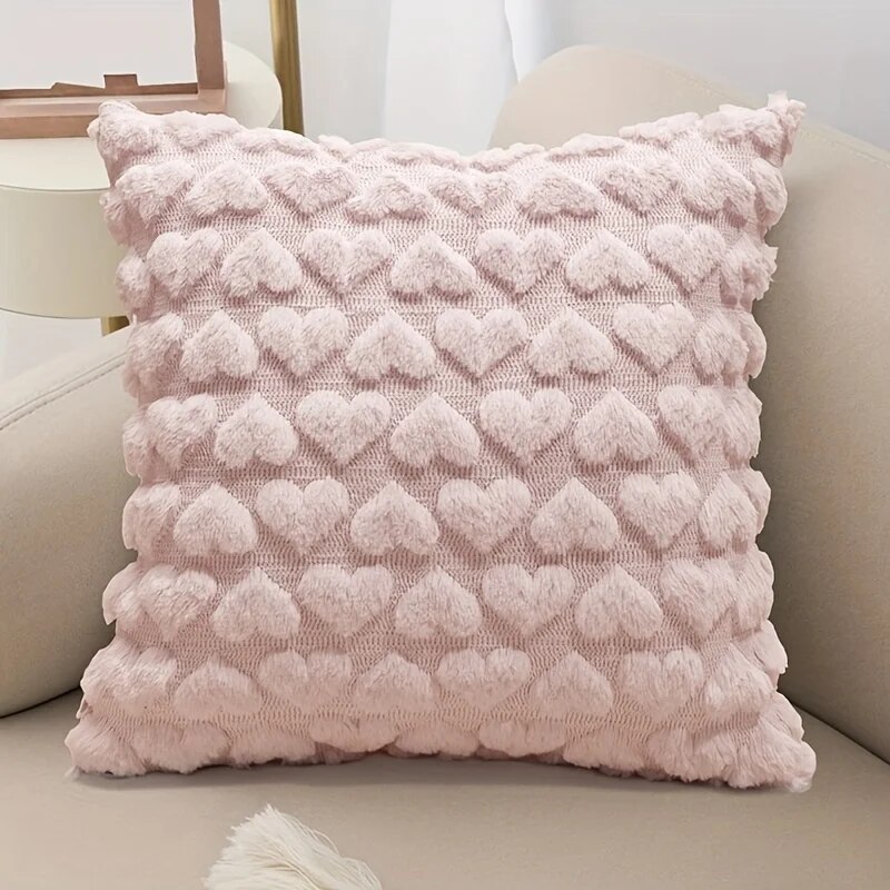 Home Decor Aesthetic Pinterest - Modern Düz Renk Aşk Peluş Kırlent