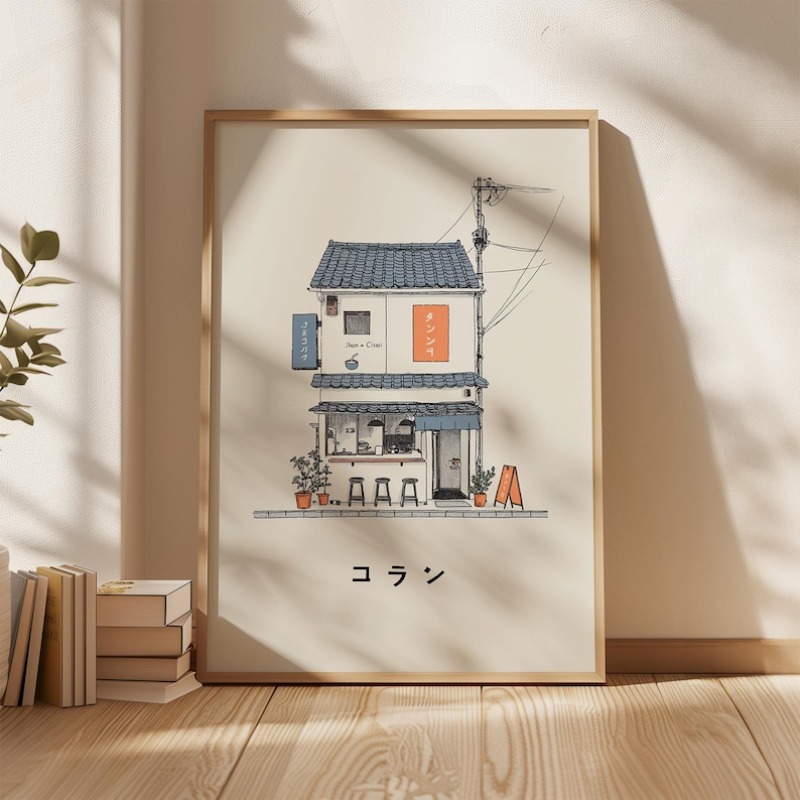 Home Decor Aesthetic Pinterest - 1 adet Japon Ramen Dükkanı Kanvas