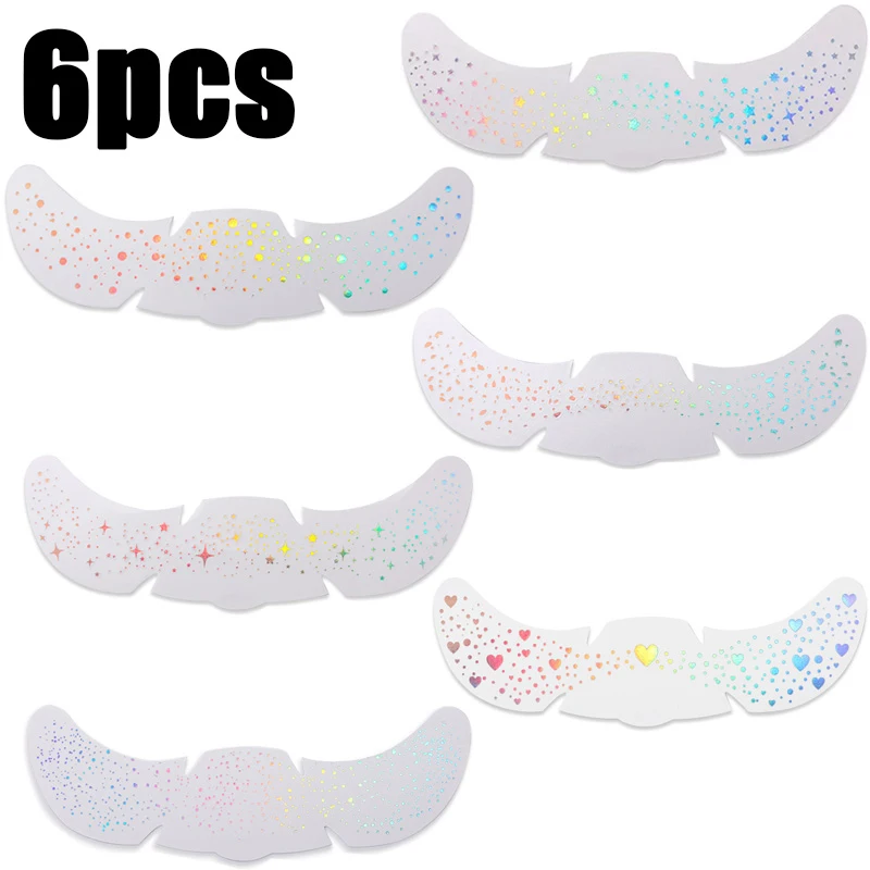 Home Decor Sticker - Noel Çorabı Süsleri 6 adet Parıltılı