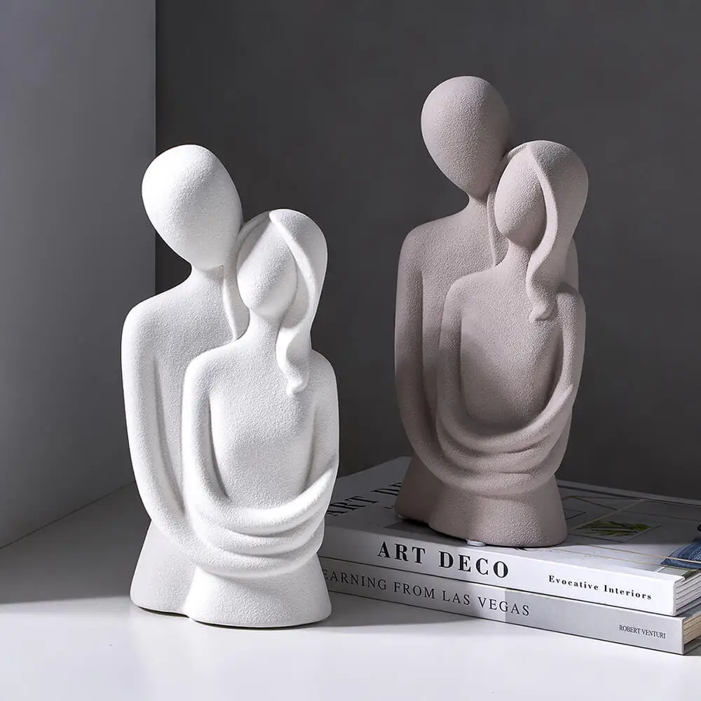 Abstract Sculpture Resin - Soyut Karakter Dekorasyonu Reçine Seramik Heykel