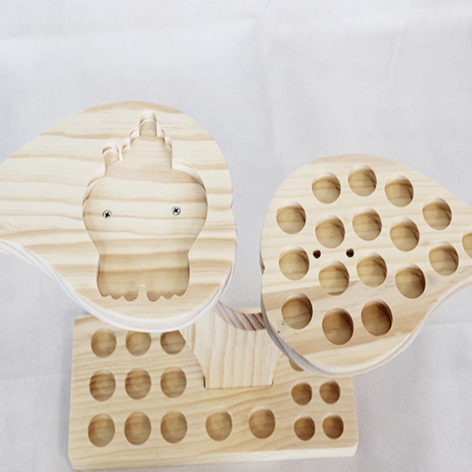 Home Decor Essentials - Bambu Esans Yağı Saklama Rafı, Döner