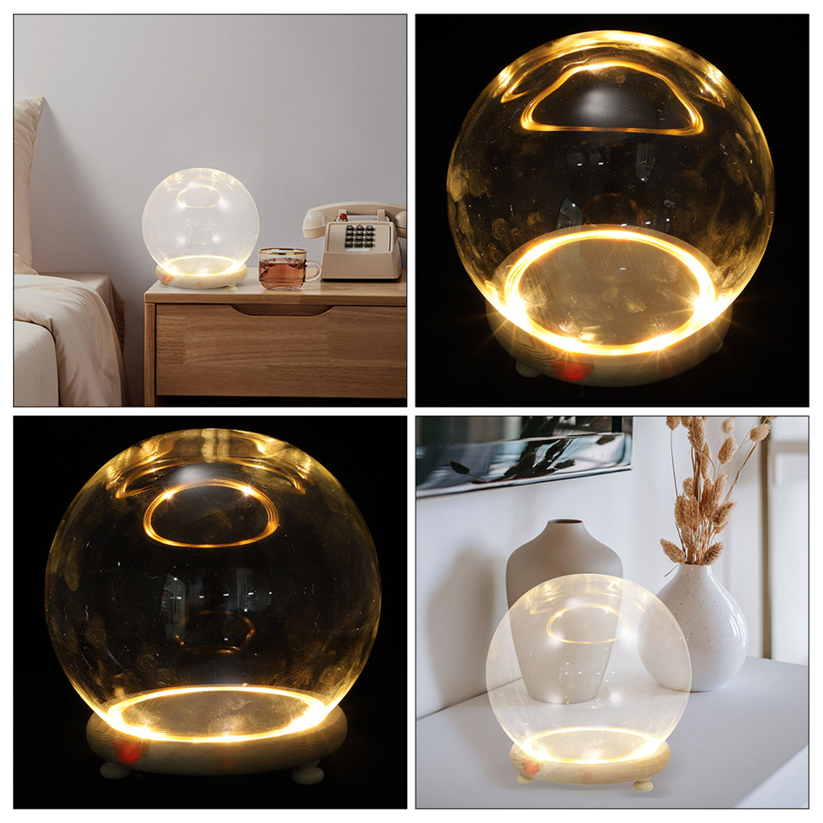 Home Decor Shop - Cam Kubbe Vitrin, Korunmuş Çiçekler İçin