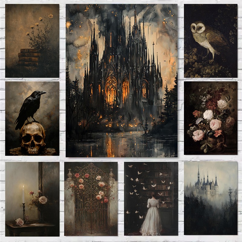 Home Decor Gothic - Ev Duvar Dekoru Duvar Resmi Dark