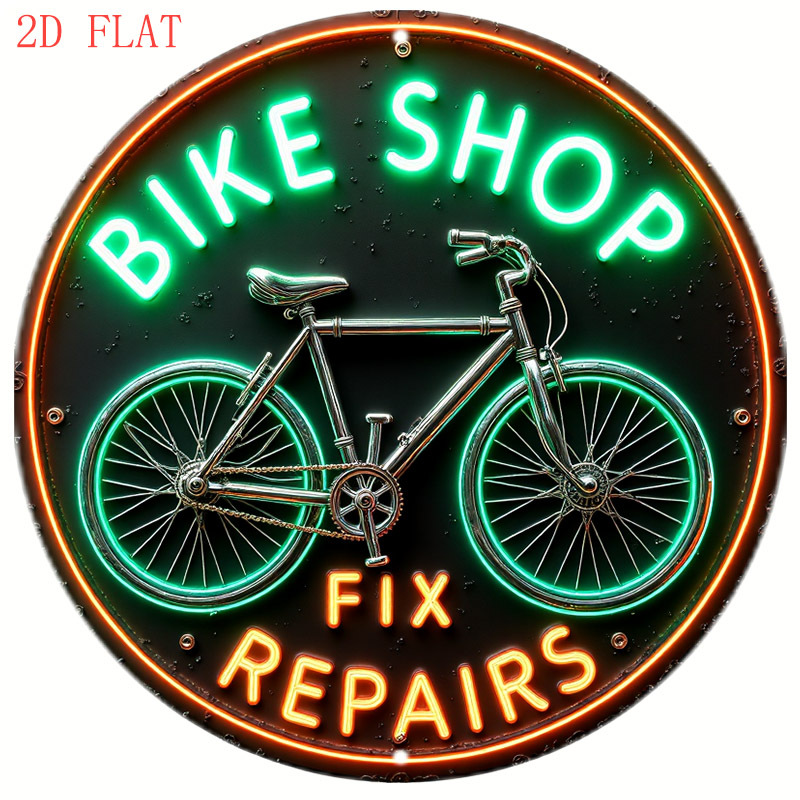 Home Decor Shop - CIFBUY Retro Neon Bisiklet Dükkanı Tabelası