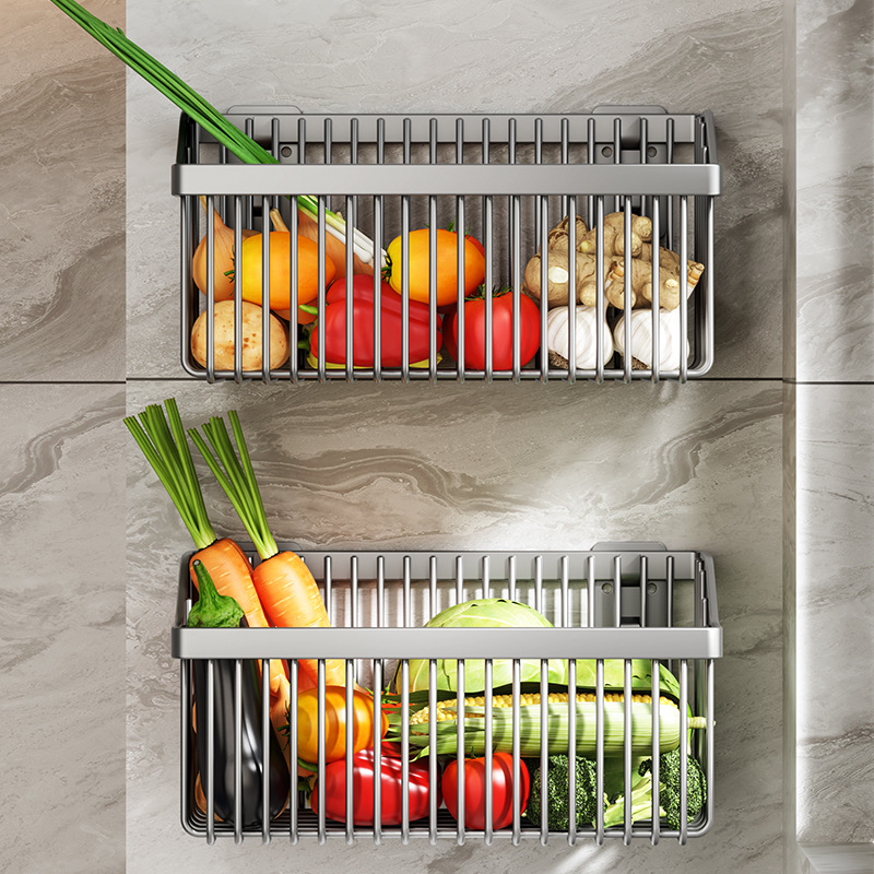 Woven Wall Basket - Delme Gerektirmeyen Çok Amaçlı Duvara Monte