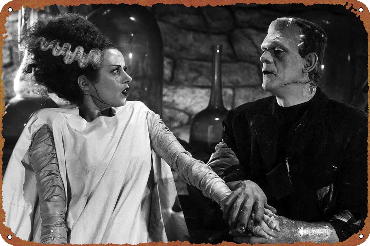 Home Decor Logo - 1p,ZTLLFV Frankenstein'ın Gelinisi Poster Teneke Logosu