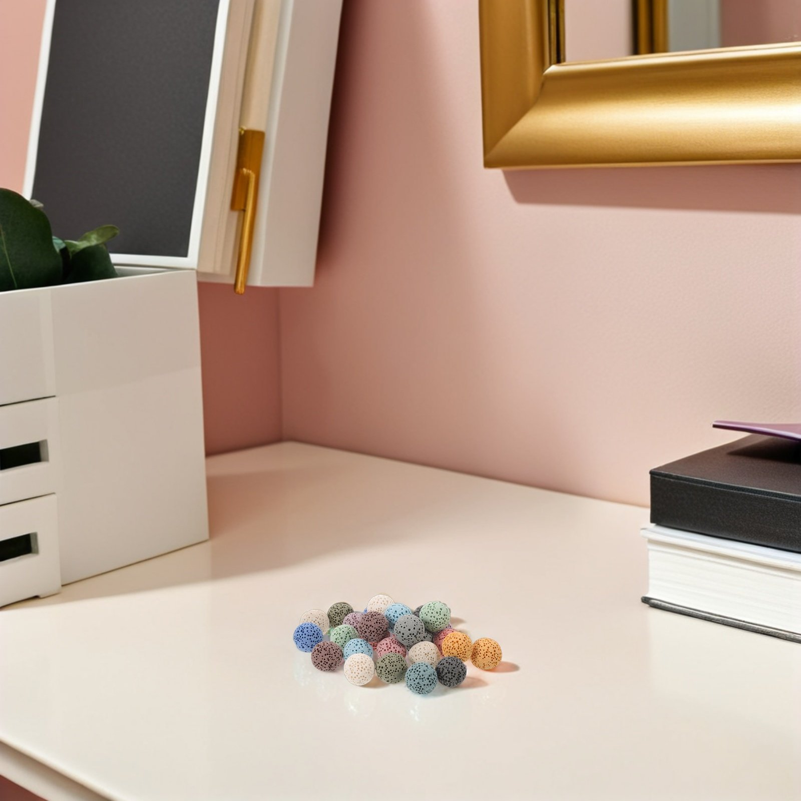 Home Decor Essentials - 26 Adet Volkanik Taş Esans Yağı