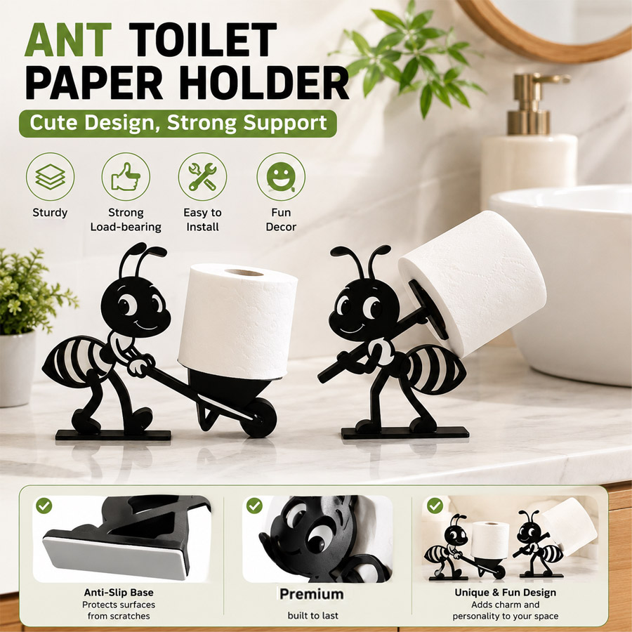 Home Decor Humacao - 2/1 Adet Komik Karınca Tuvalet Kağıdı