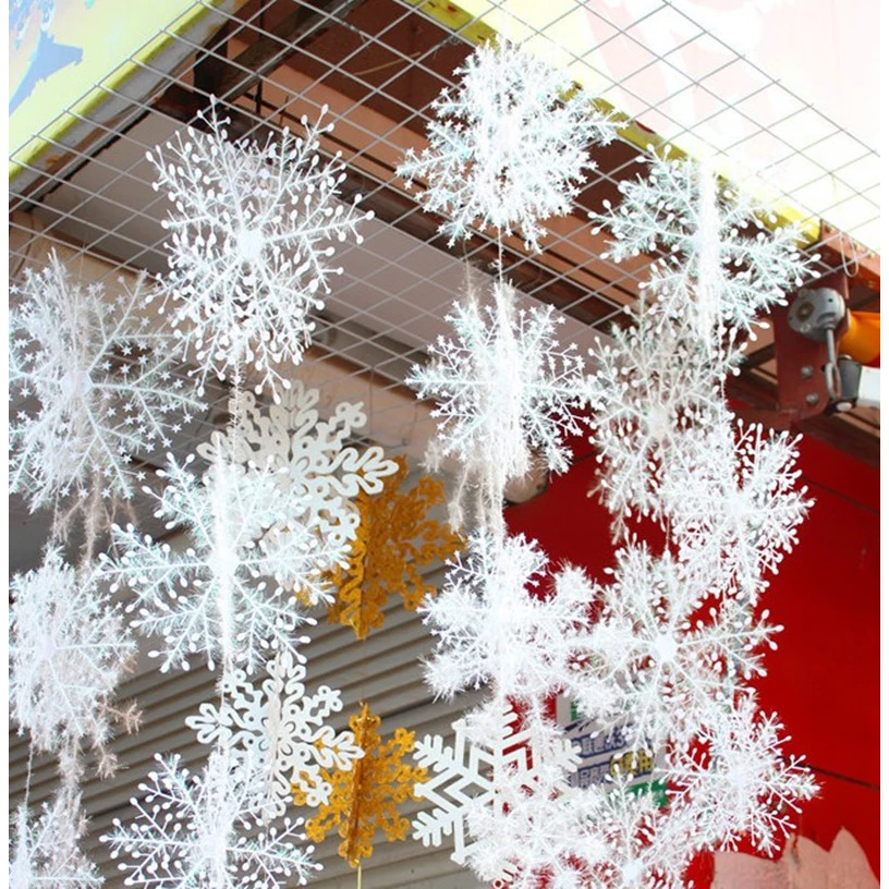 Home Decor Xmas Tree - 30 adet Noel Kar Tanesi Süsü