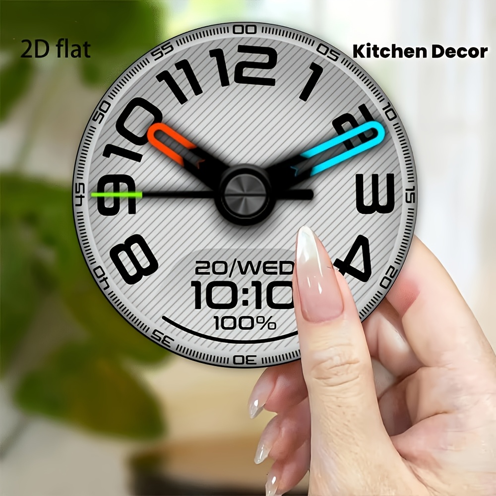 Home Decor Minimal - 2DPractical Akrilik Yaratıcı Saat Buzdolabı Mıknatısı
