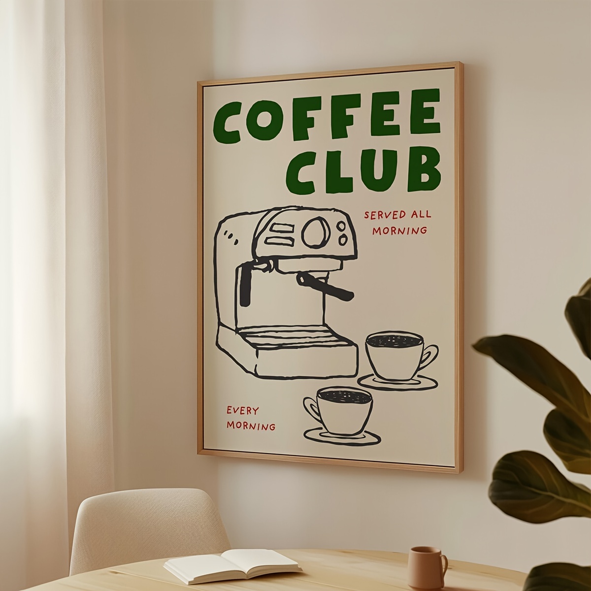 1 adet çerçevesiz Karikatür Ha - Home Decor Minimal incelemesi ve fiyatı