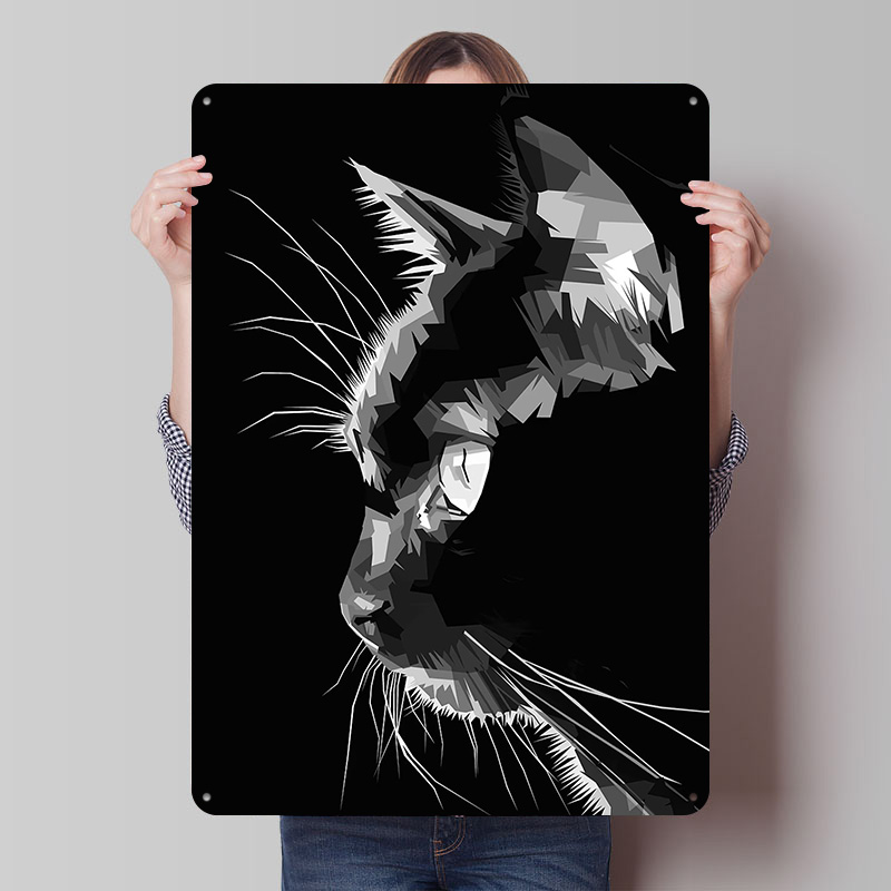 Siyah Kedi Vektör Sanatı Baskı - Home Decor Vector incelemesi ve fiyatı