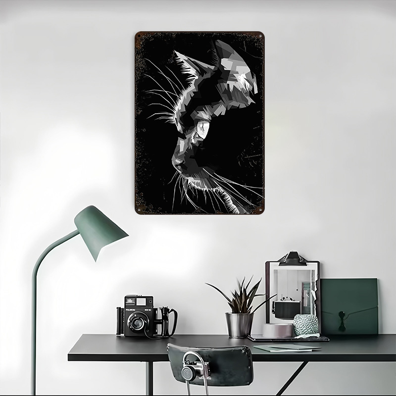 Siyah Kedi Vektör Sanatı Baskı - Home Decor Vector incelemesi ve fiyatı