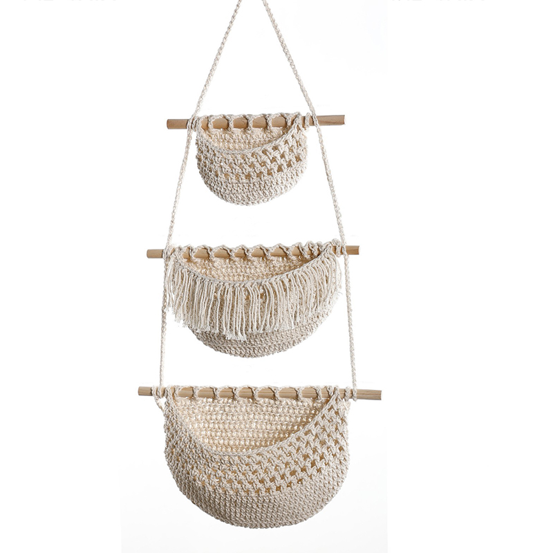 El Dokuması Pamuk Halat 3 Katl - Woven Wall Basket incelemesi ve fiyatı