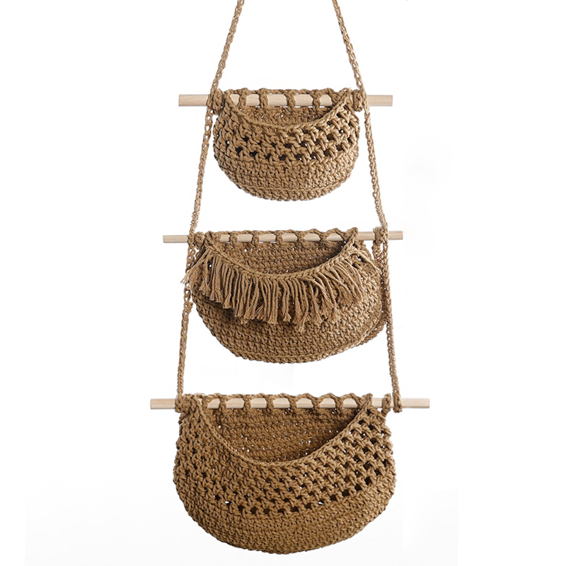 El Dokuması Pamuk Halat 3 Katl - Woven Wall Basket incelemesi ve fiyatı