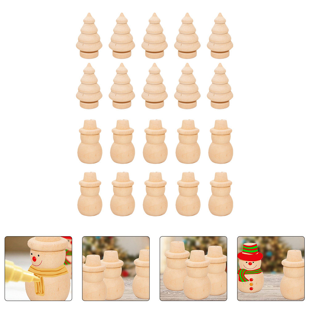 20 Adet El Yapımı Boyama Kukla - Home Decor Xmas Tree incelemesi ve fiyatı