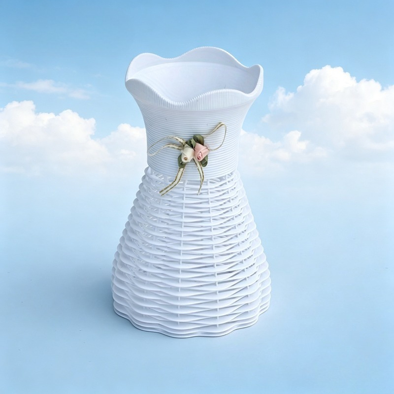 2 adet Beyaz plastik vazo süsl - Home Decor Aesthetic Pinterest incelemesi ve fiyatı
