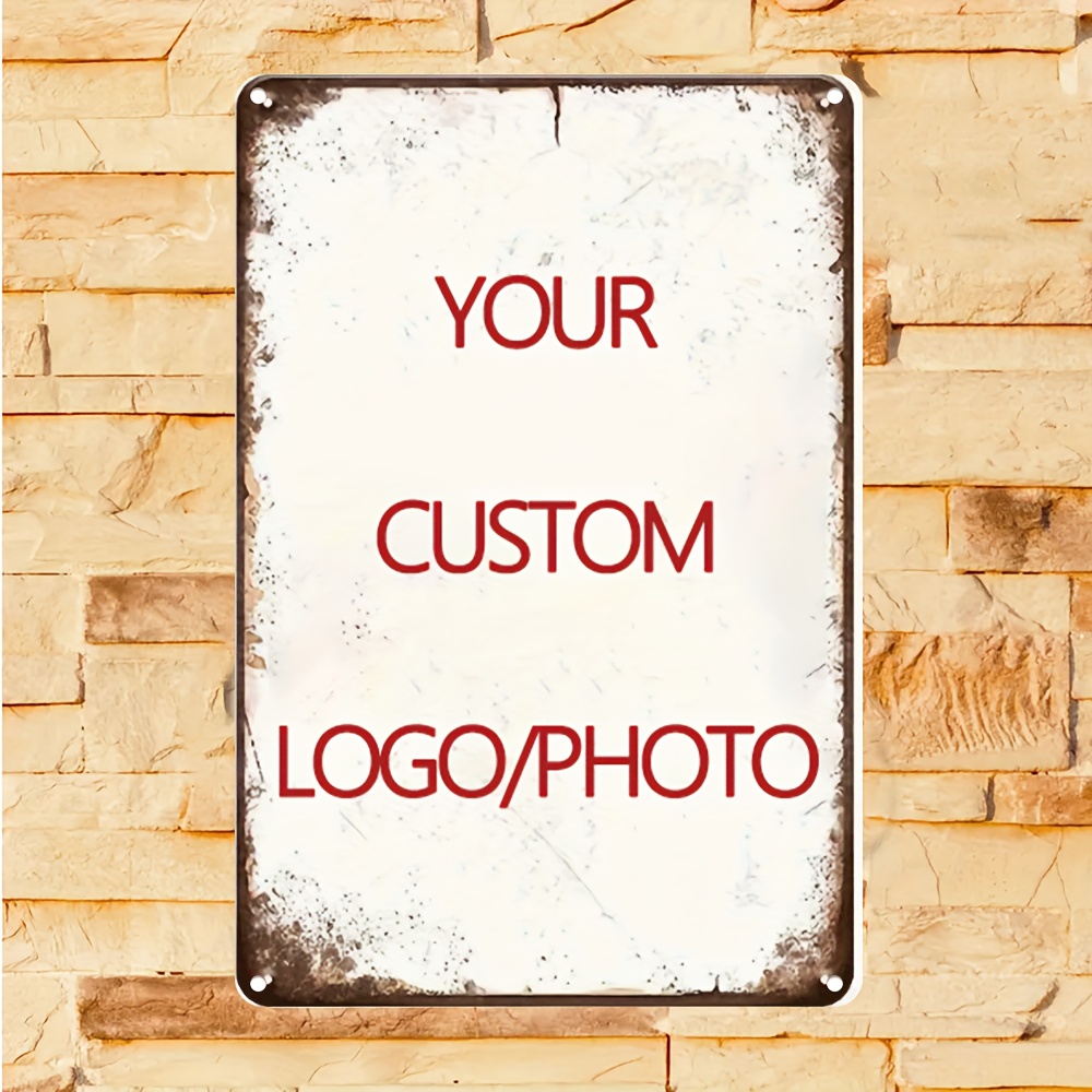Özel Alüminyum Teneke Tabela 2 - Home Decor Logo incelemesi ve fiyatı