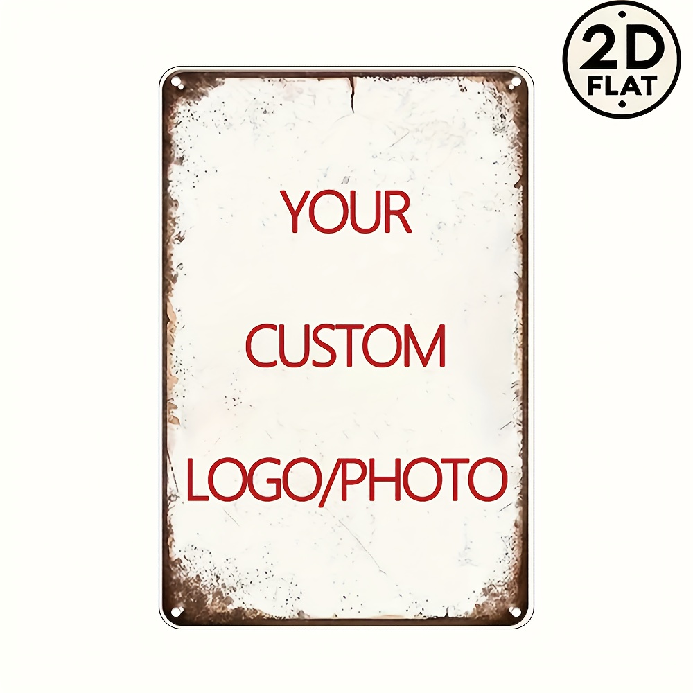 Özel Alüminyum Teneke Tabela 2 - Home Decor Logo incelemesi ve fiyatı