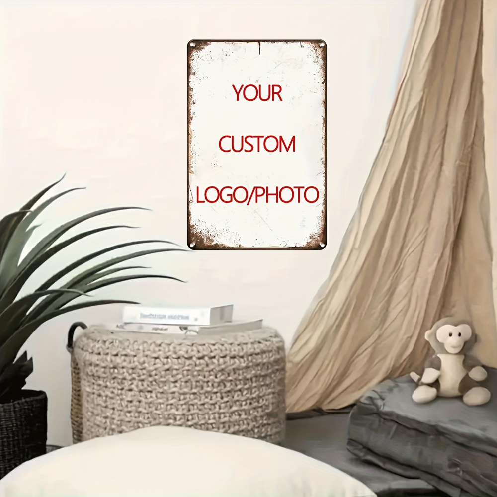 Özel Alüminyum Teneke Tabela 2 - Home Decor Logo incelemesi ve fiyatı