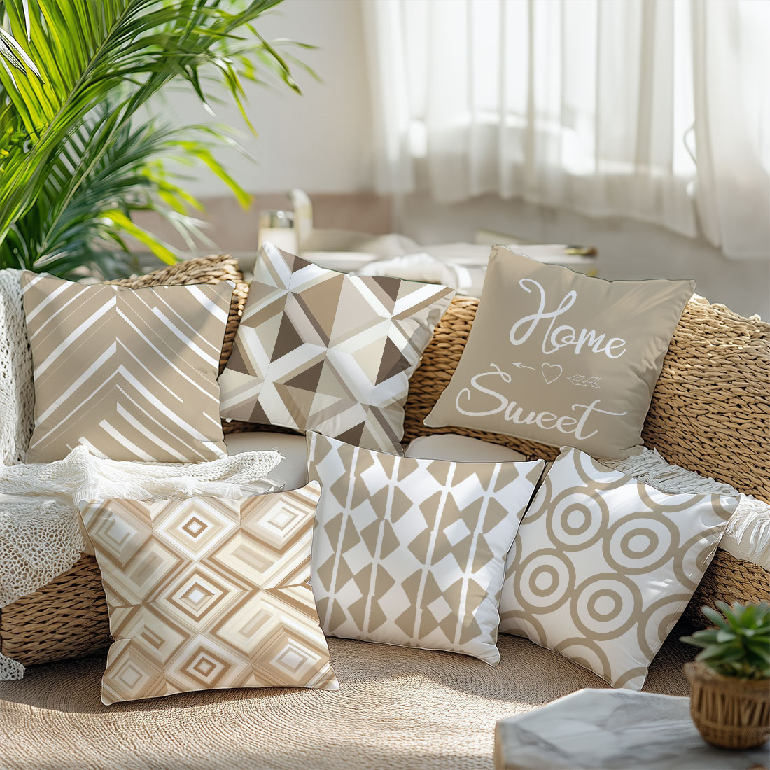45x45cm Açık Kahve Rengi Vektö - Home Decor Vector incelemesi ve fiyatı
