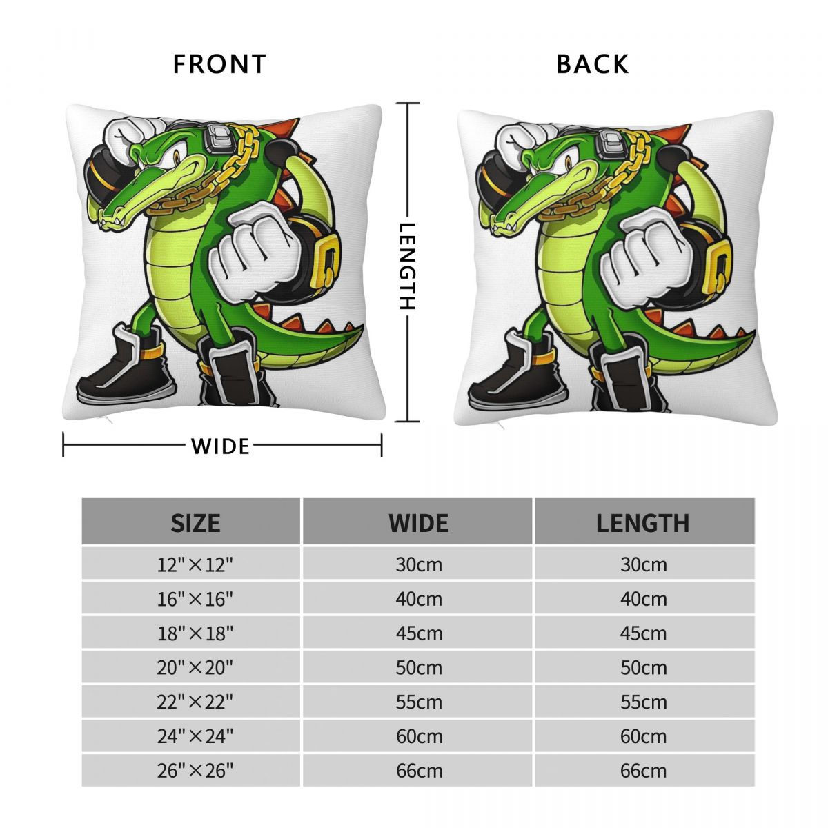 Vektör Timsah Kare Yastık Kılı - Home Decor Vector incelemesi ve fiyatı