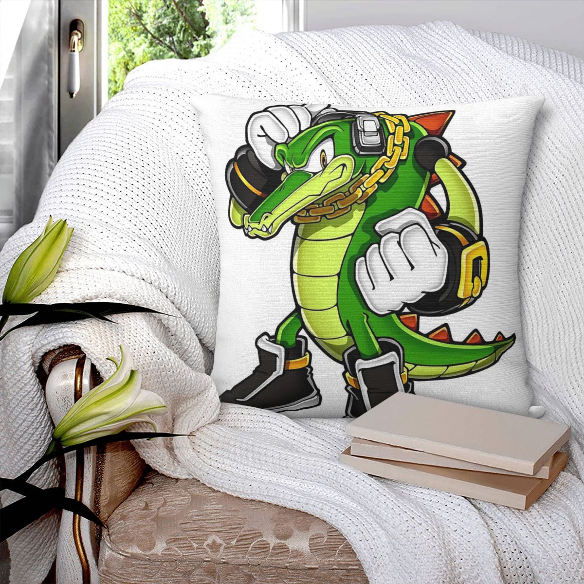 Vektör Timsah Kare Yastık Kılı - Home Decor Vector incelemesi ve fiyatı