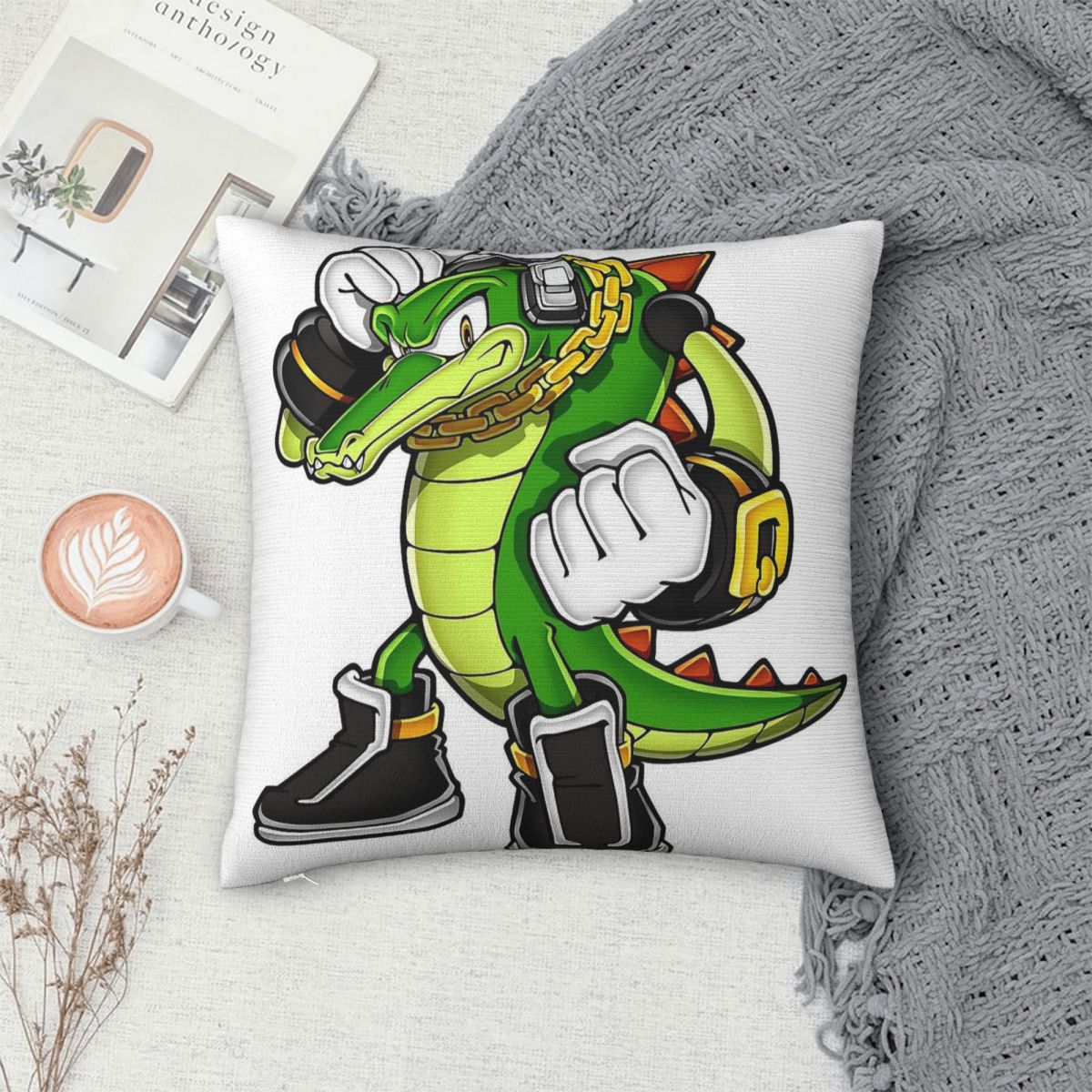 Vektör Timsah Kare Yastık Kılı - Home Decor Vector incelemesi ve fiyatı