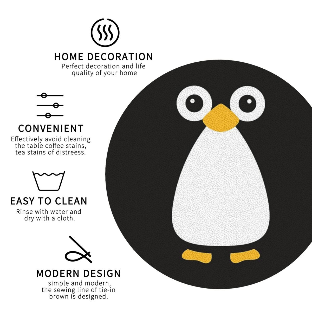 Sevimli Vektör Penguen Bardak  - Home Decor Vector incelemesi ve fiyatı
