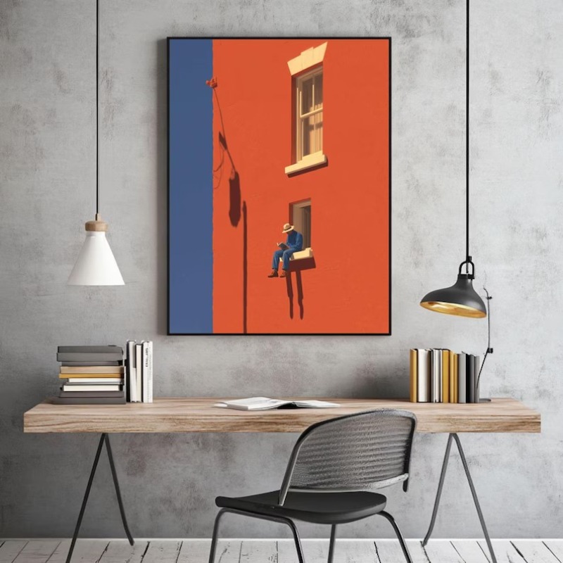 Vintage Minimalist Soyut Sıcak - Home Decor Minimal incelemesi ve fiyatı
