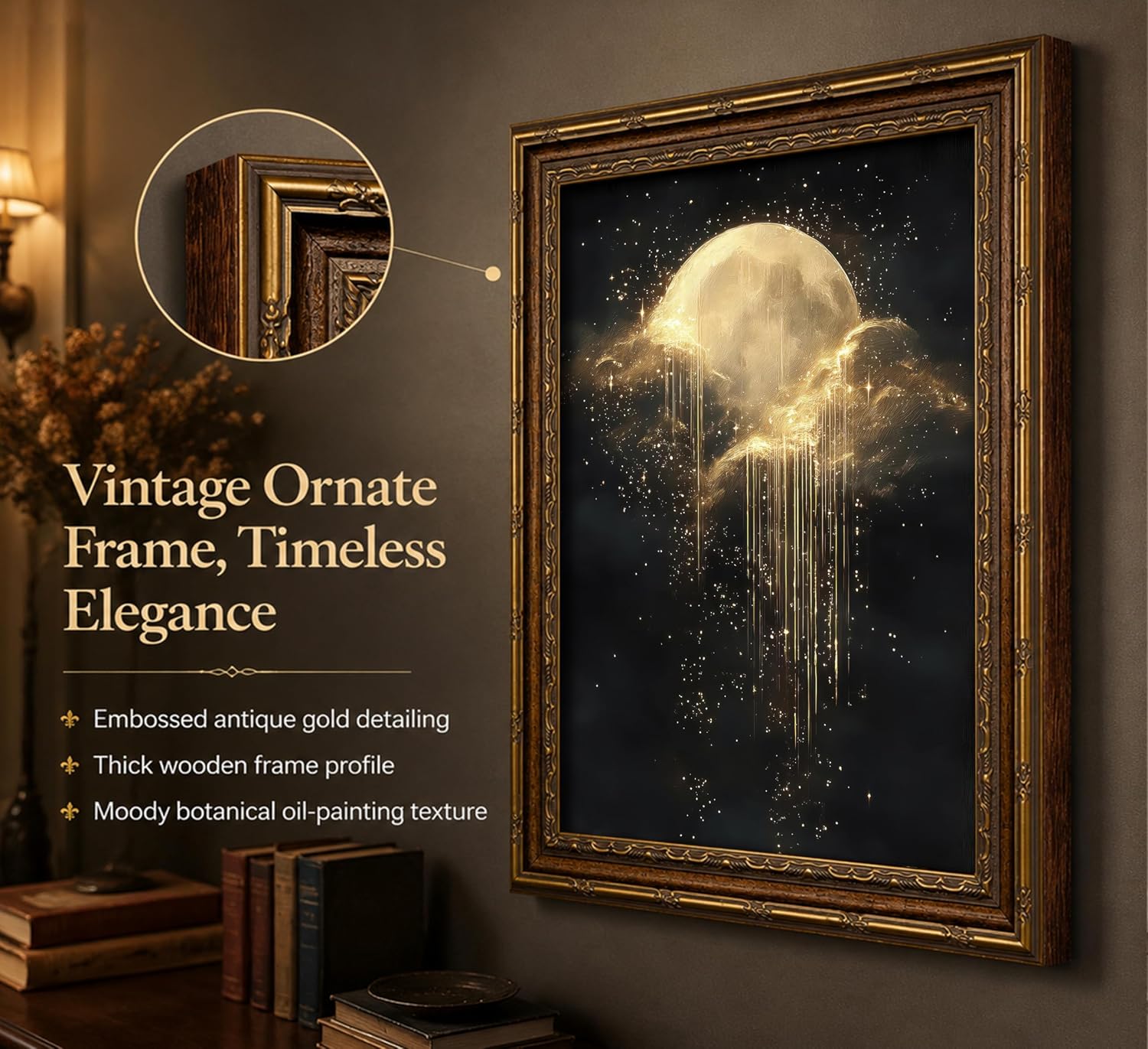Antik Çerçeveli Göksel Kanvas  - Home Decor Essentials incelemesi ve fiyatı