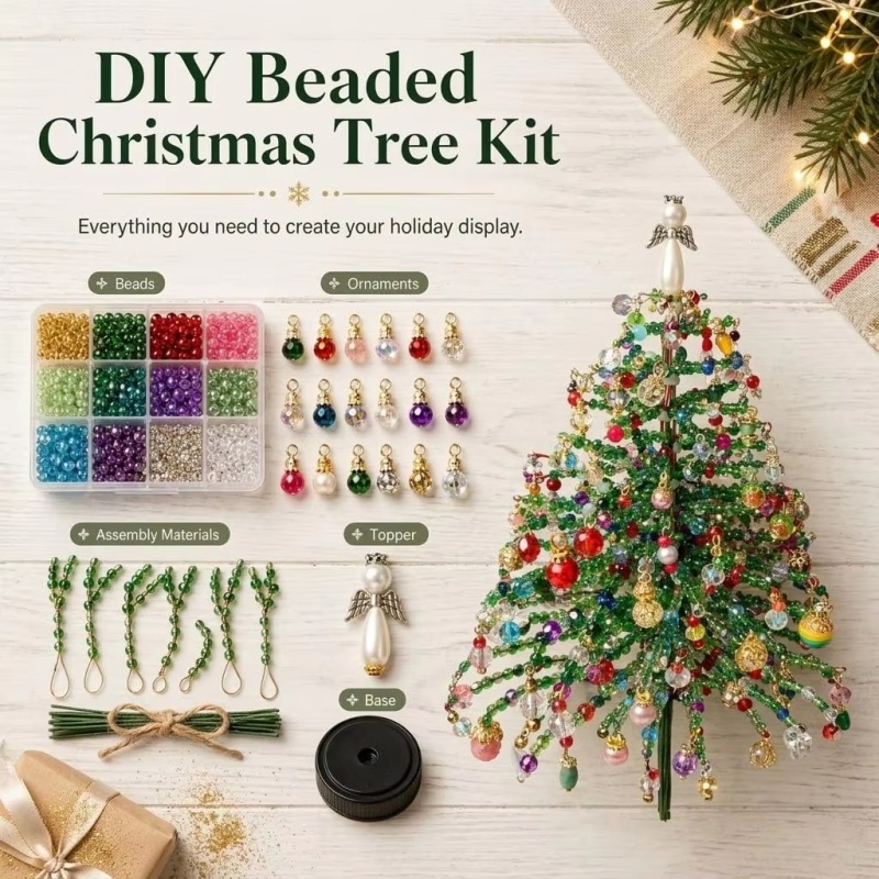 Kristal Boncuklu ve LED Işıklı - Home Decor Xmas Tree incelemesi ve fiyatı