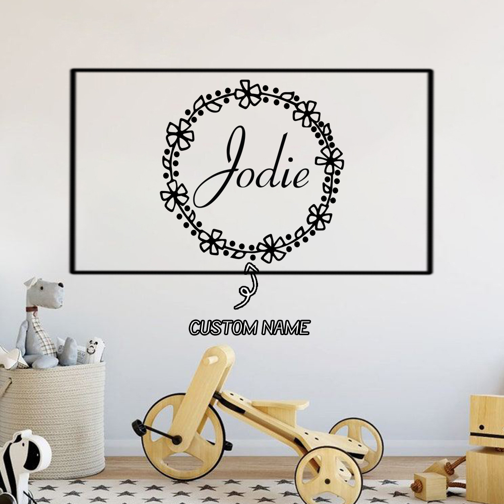 1 adet güzel çelenk özel metin - Home Decor Sticker incelemesi ve fiyatı