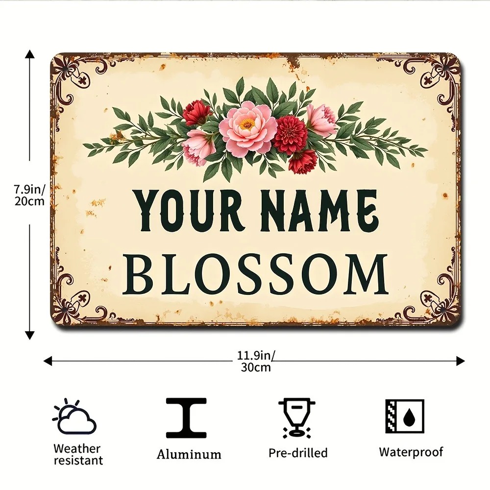 2D Düz Özel İsimli Alüminyum P - Home Decor Shop incelemesi ve fiyatı