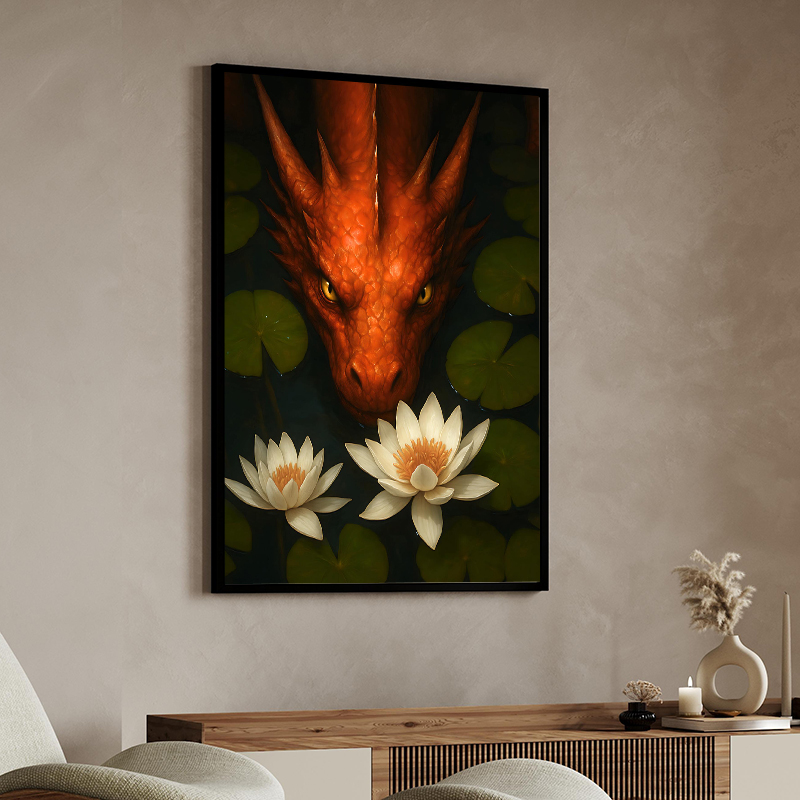 Fantezi Ejderha Kızlık Kanvas  - Home Decor Gothic incelemesi ve fiyatı