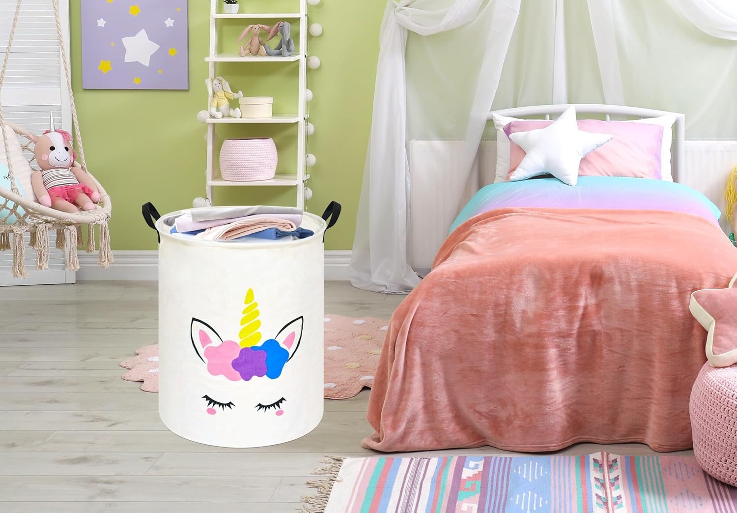 Unicorn Yuvarlak Çamaşır Sepet - Home Decor Hampers incelemesi ve fiyatı