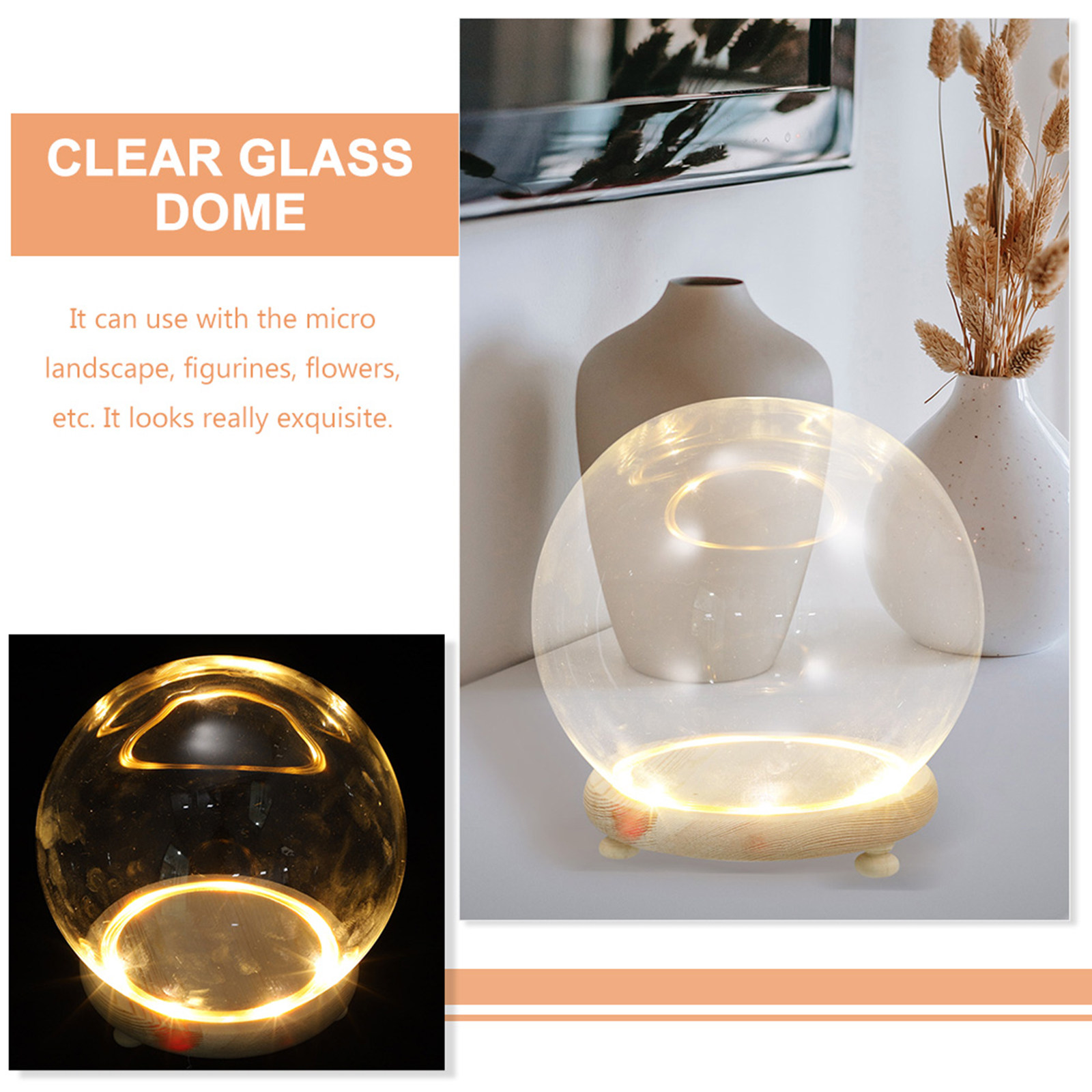 Cam Kubbe Vitrin, Korunmuş Çiç - Home Decor Shop incelemesi ve fiyatı