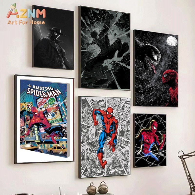 Noir Spider-Man Karanlık Çizgi - Home Decor Gothic incelemesi ve fiyatı