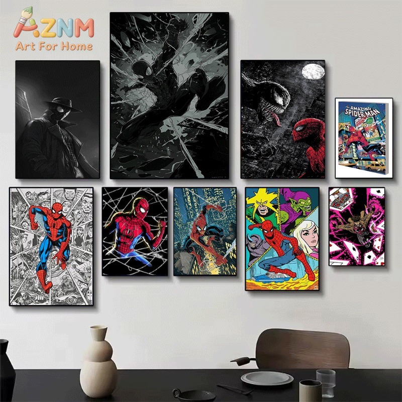 Noir Spider-Man Karanlık Çizgi - Home Decor Gothic incelemesi ve fiyatı
