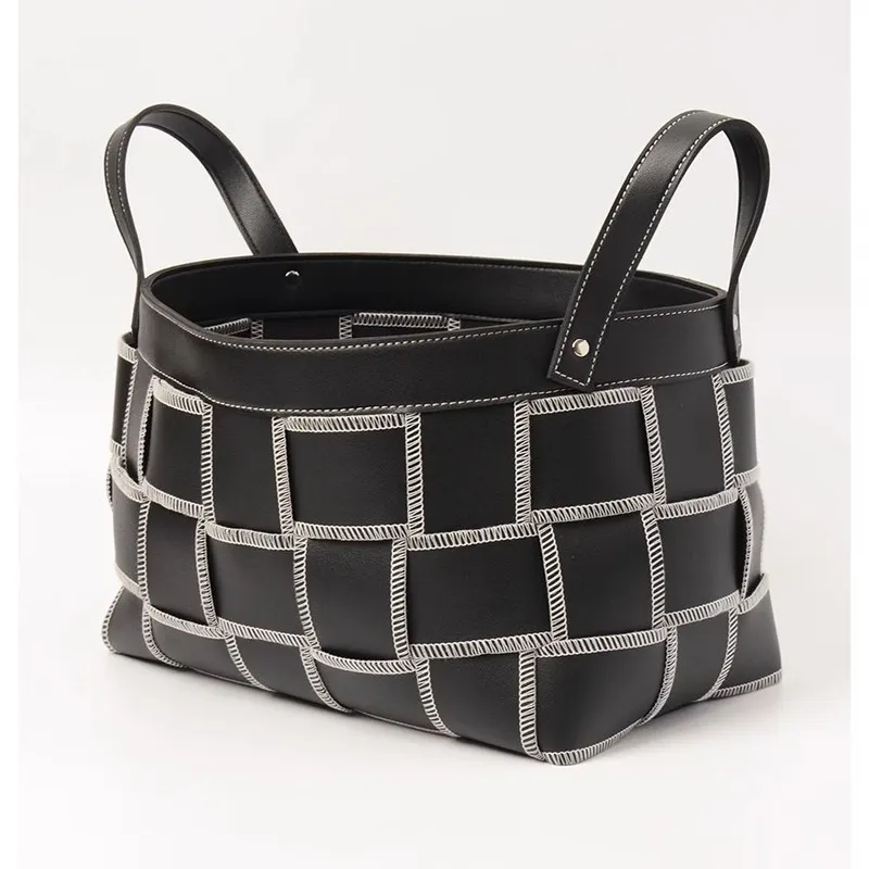 Modern Lüks Deri Örgü Saklama  - Home Decor Hampers incelemesi ve fiyatı