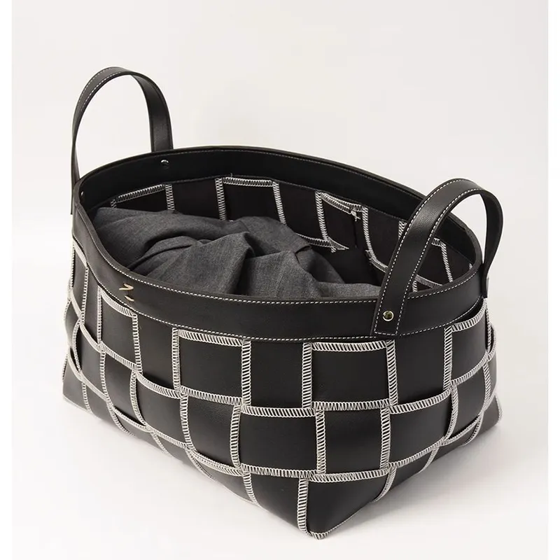 Modern Lüks Deri Örgü Saklama  - Home Decor Hampers incelemesi ve fiyatı