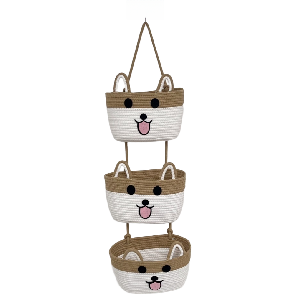 3 katmanlı pamuk ipi asılı sak - Woven Wall Basket incelemesi ve fiyatı
