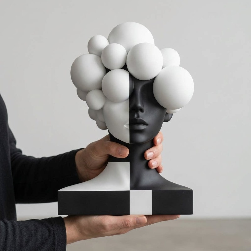 Modern Soyut Reçine Heykeli –  - Abstract Sculpture Resin incelemesi ve fiyatı