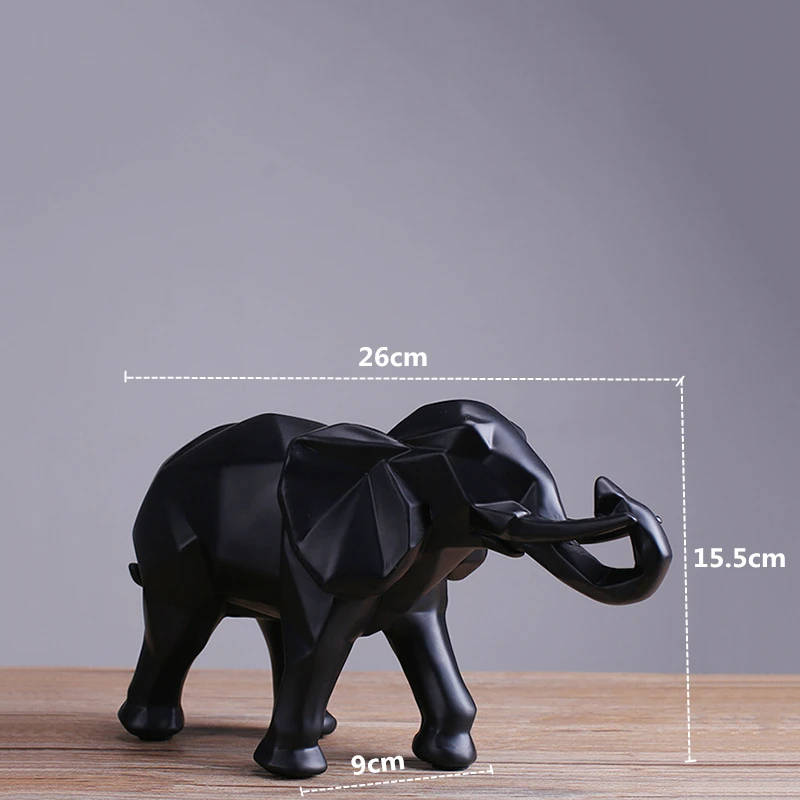 Yaratıcı Reçine Siyah Fil Heyk - Abstract Sculpture Resin incelemesi ve fiyatı