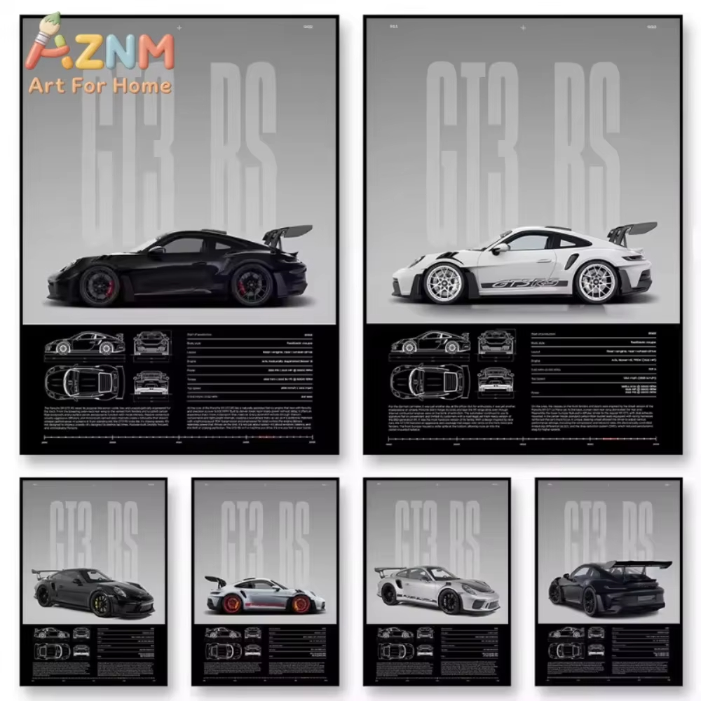 1 adet Minimalist 911 GT3-RS 7 - Home Decor Minimal incelemesi ve fiyatı