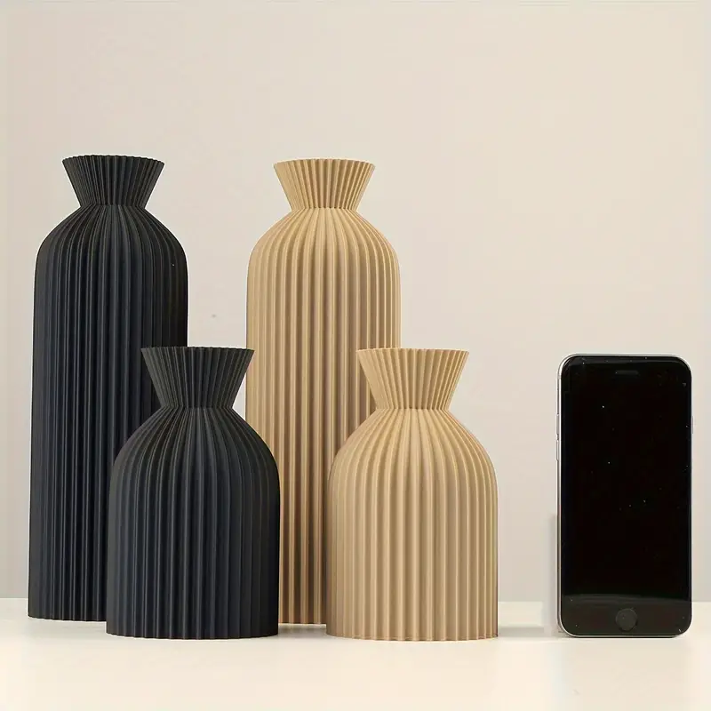 Zarif Siyah Plastik Vazo - Ev, - Home Decor Aesthetic Pinterest incelemesi ve fiyatı