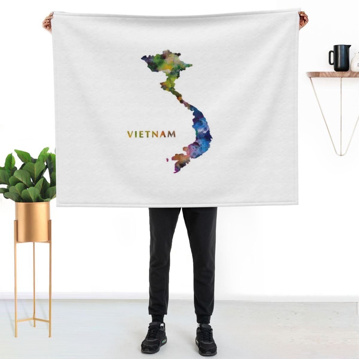 Vietnam Atma Battaniyesi, Tüyl - Home Decor Vietnam incelemesi ve fiyatı
