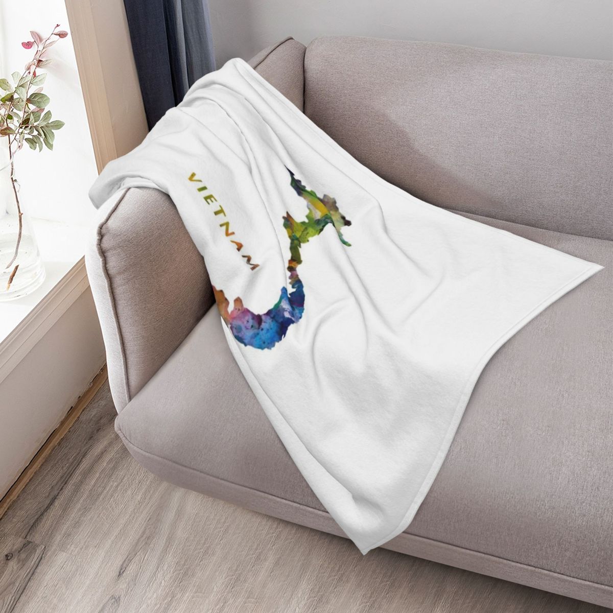 Vietnam Atma Battaniyesi, Tüyl - Home Decor Vietnam incelemesi ve fiyatı
