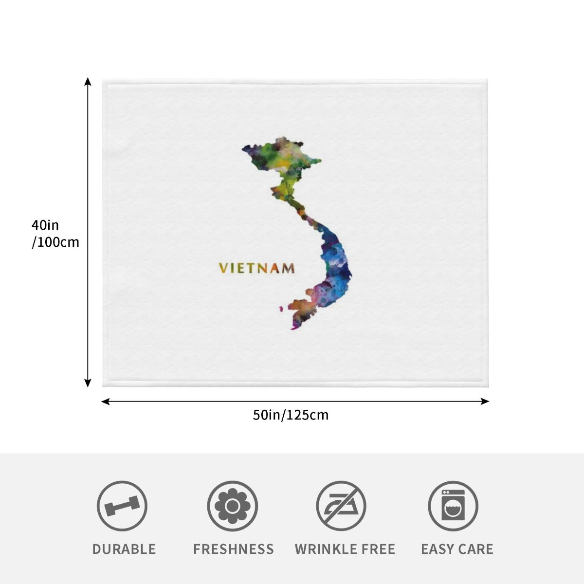 Vietnam Atma Battaniyesi, Tüyl - Home Decor Vietnam incelemesi ve fiyatı